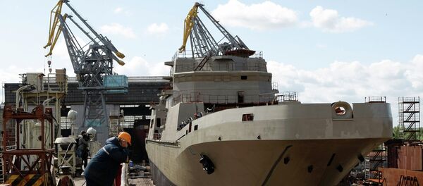 Landing craft Ivan Gren at Yantar Shipyard Landing craft Ivan Gren at Yantar Shipyard - Sputnik International