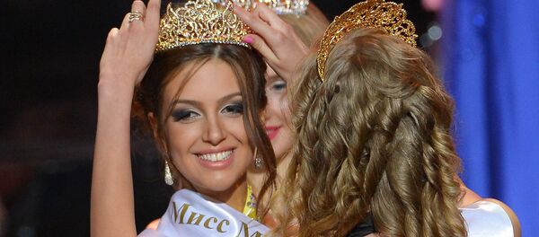 Miss Moscow Oksana Voyevodina at the Miss Moscow 2015 beauty pageant. - Sputnik International
