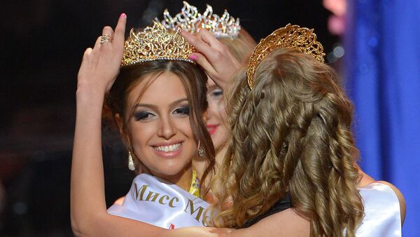 Miss Moscow Oksana Voyevodina at the Miss Moscow 2015 beauty pageant. - Sputnik International