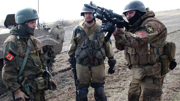 Donetsk People's Republic self-defense forces hold drills - Sputnik International