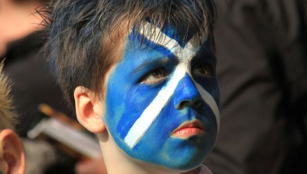 Young Scottish football fan - Sputnik International