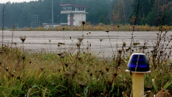 The overgrown runway of an airstrip used by the CIA to covertly bring detainees into Poland. - Sputnik International