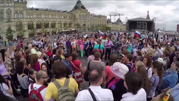 Russia Day flashmob - Sputnik International
