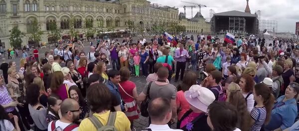 Russia Day flashmob - Sputnik International