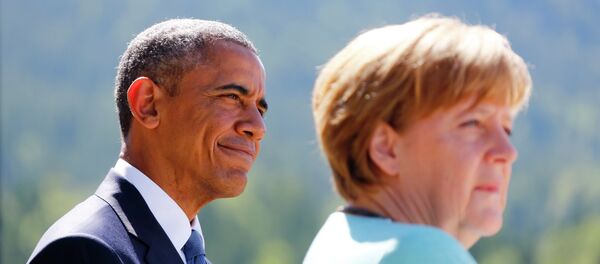 US President Barack Obama and Germany's Chancellor Angela Merkel US President Barack Obama and Germany's Chancellor Angela Merkel - Sputnik International