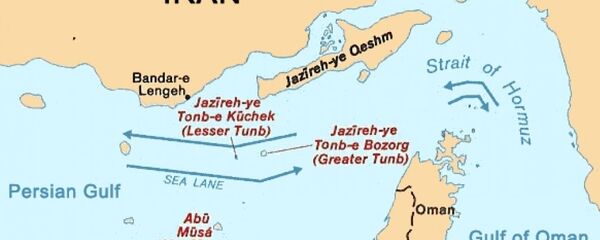 Map of Strait of Hormuz Map of Strait of Hormuz - Sputnik International