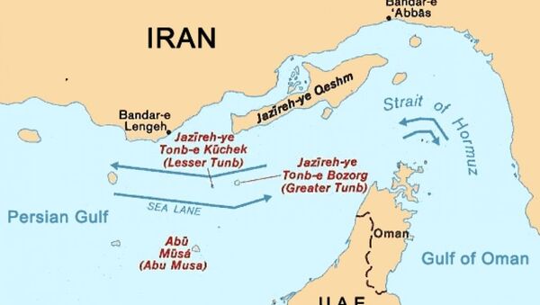 Map of Strait of Hormuz - Sputnik International
