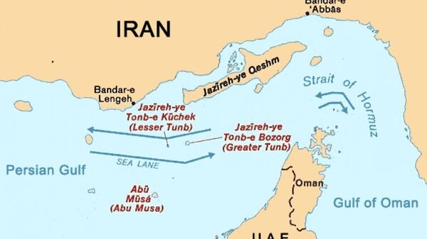 Map of Strait of Hormuz - Sputnik International