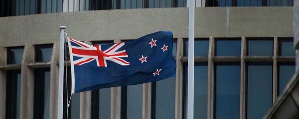 The New Zealand flag flutters outside Parliament buildings in Wellington in Wellington on October 29, 2014 The New Zealand flag flutters outside Parliament buildings in Wellington in Wellington on October 29, 2014 - Sputnik International
