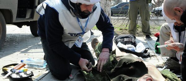 Zvezda TV Channel journalist wounded in Donbass Zvezda TV Channel journalist wounded in Donbass - Sputnik International