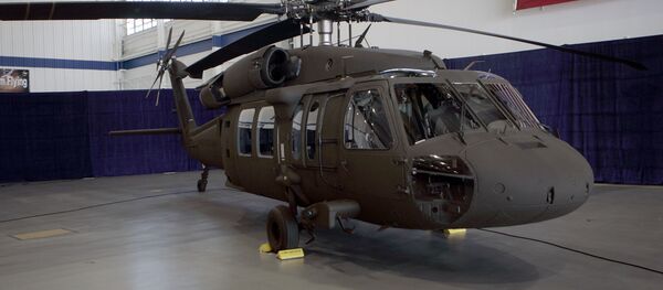 The latest version of the Sikorsky UH-60M Black Hawk helicopter is seen at the Sikorsky Aircraft plant in Stratford, Conn., Monday, July 31, 2006 The latest version of the Sikorsky UH-60M Black Hawk helicopter is seen at the Sikorsky Aircraft plant in Stratford, Conn., Monday, July 31, 2006 - Sputnik International