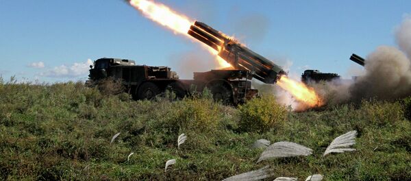 BM-27 Uragan self-propelled multiple rocket launcher system - Sputnik International