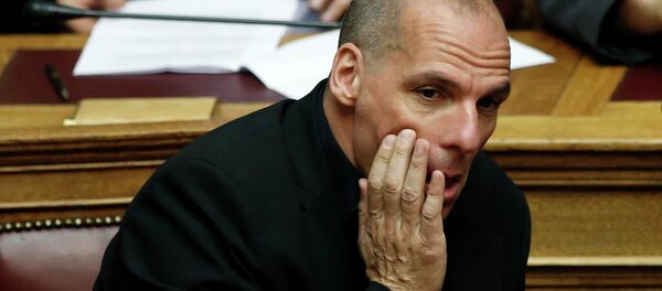 Greece's Finance Minister Yanis Varoufakis attends an emergency Parliament session in Athens, on Friday, June 5, 2015 Greece's Finance Minister Yanis Varoufakis attends an emergency Parliament session in Athens, on Friday, June 5, 2015 - Sputnik International