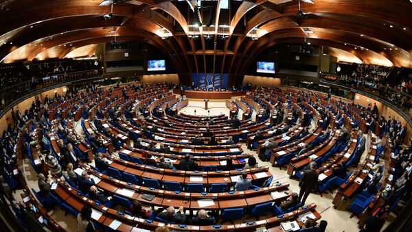 Delegates at a plenary meeting of the Parliamentary Assembly of the Council of Europe - Sputnik International