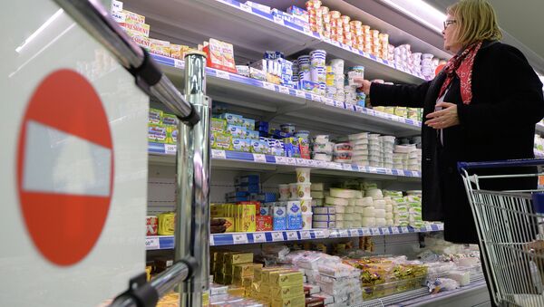 Dairy products at a Moscow supermarke - Sputnik International