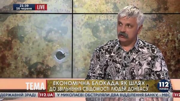 Dmitry Korchynskyi in live broadcast on 112 TV channel - Sputnik International