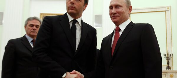 Putin, Renzi meeting Putin, Renzi meeting - Sputnik International