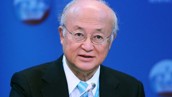 Yukiya Amano, Director General of the International Atomic Energy Agency (IAEA), at the panel session, Nuclear Power in The New Global Energy Mix, held at the 2015 St. Petersburg International Economic Forum - Sputnik International