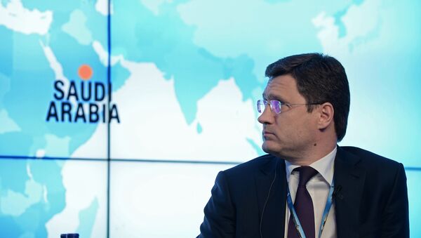 Alexander Novak, Minister of Energy of the Russian Federation, during the Bloomberg Teledebates Shifting Landscape Ushers In A New Era For Global Oil And Gas Markets held at the 2015 St. Petersburg International Economic Forum - Sputnik International
