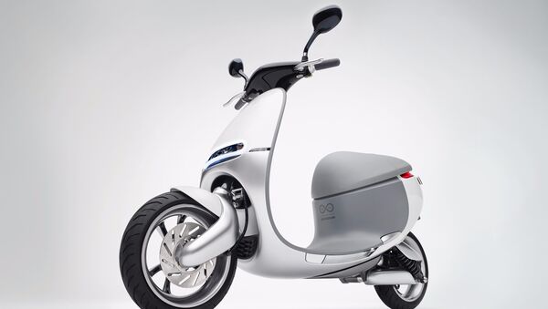 The Smartscooter, made by the Taiwan-based company Gogoro - Sputnik International
