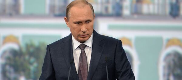 Vladimir Putin attends St. Petersburg International Economic Forum Vladimir Putin attends St. Petersburg International Economic Forum - Sputnik International