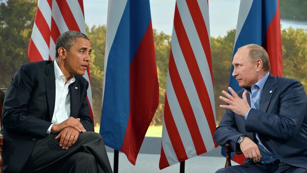 US President Barack Obama (L) holds a bilateral meeting with Russian President Vladimir Putin - Sputnik International