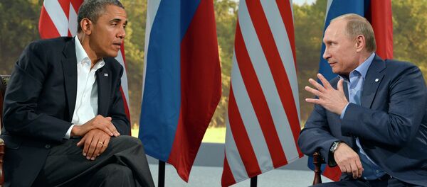 US President Barack Obama (L) holds a bilateral meeting with Russian President Vladimir Putin US President Barack Obama (L) holds a bilateral meeting with Russian President Vladimir Putin - Sputnik International