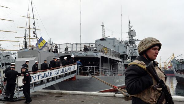 Equipment on the Hetman Sahaydachniy frigate, the flagship of the Ukrainian Navy, is old and most of it doesn’t even work, said Yuri Biryukov, a senior adviser to Ukrainian President Petro Poroshenko. - Sputnik International
