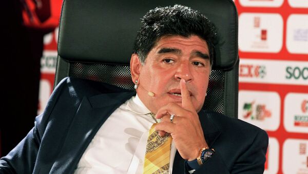 Argentina football legend Diego Maradona - Sputnik International