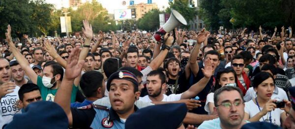 Protest action in Yerevan - Sputnik International