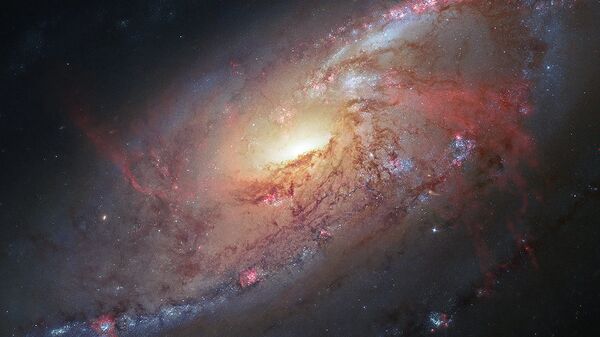 Spiral Galaxy M106 - Sputnik International
