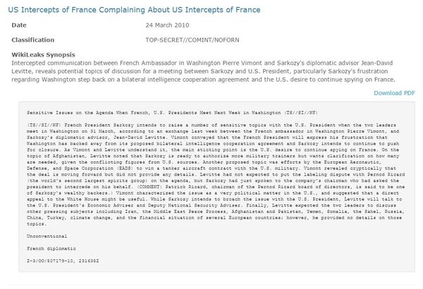 US Intercepts of France Complaining About US Intercepts of France - Sputnik International