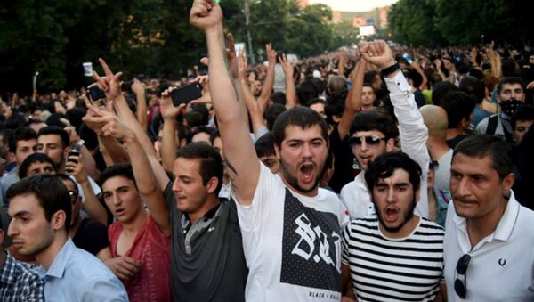 Protest in Yerevan - Sputnik International