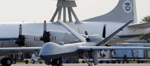 General Atomics MQ-9 Reaper unmanned aircraft taxis at the Naval Air Station in Corpus Christi, Texas. - Sputnik International