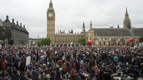 Anti-austerity rally in London - Sputnik International