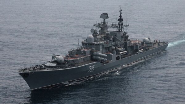 The squadron torpedo boat 'Bystry' of Russia's Pacific Fleet during the Naval Interaction - Sputnik International