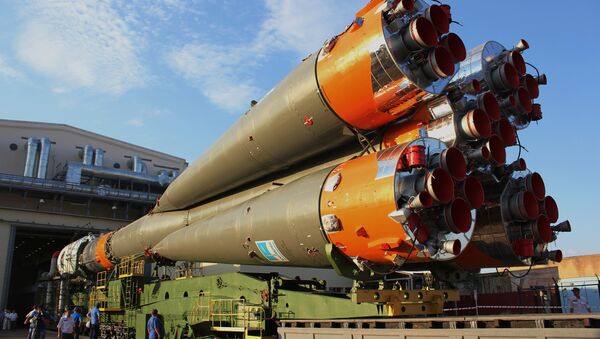 Soyuz-FG missile set on launchpad. File photo - Sputnik International