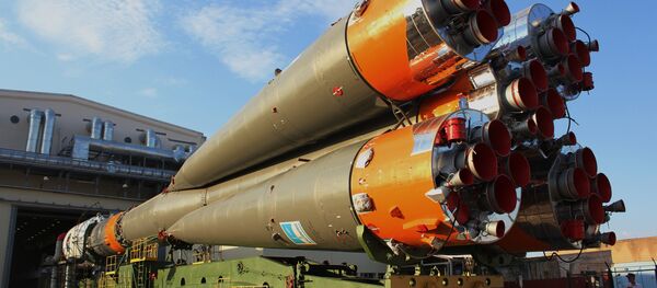 Soyuz-FG missile set on launchpad. File photo - Sputnik International