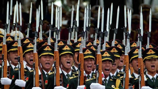 Members of a Chinese honor guard. - Sputnik International