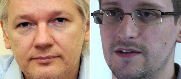 Wikileaks founder Julian Assange, left, and former US National Security Agency contractor Edward Snowden - Sputnik International
