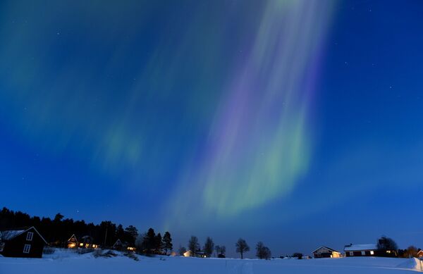 Aurora borealis in Sweden. - Sputnik International