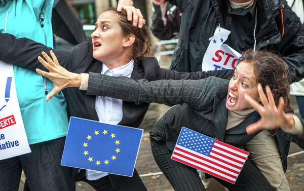 Protest against TTIP and CETA - Sputnik International
