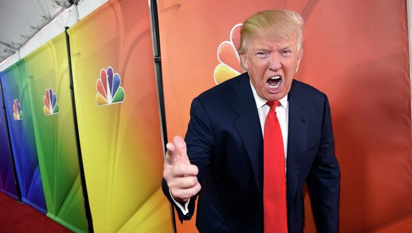 NBC Universal announced Monday it is ending its business relationship with real estate magnate and television host Donald Trump over recent derogatory statements he made about immigrants in a speech launching his 2016 presidential campaign. - Sputnik International