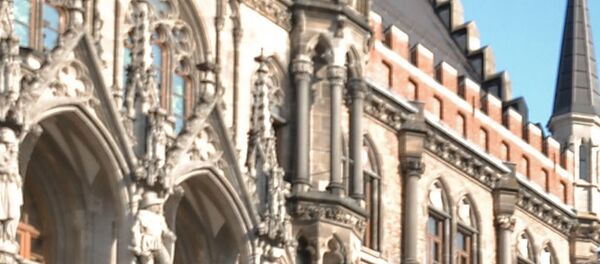 Participants in the demonstration against NATO's policy on the square by the Munich City Hall, 2015 Participants in the demonstration against NATO's policy on the square by the Munich City Hall, 2015 - Sputnik International