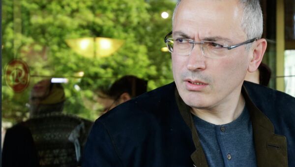 Mikhail Khodorkovsky meets with journalists in Donetsk - Sputnik International