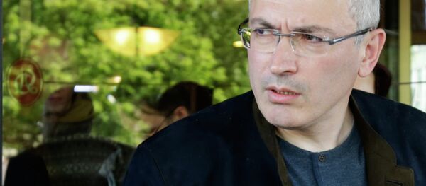 Mikhail Khodorkovsky meets with journalists in Donetsk - Sputnik International