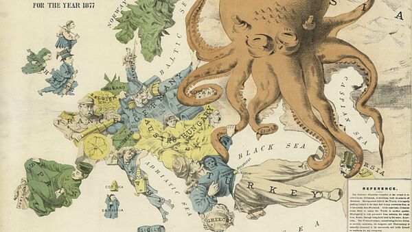 Serio-comic war map for 1877 - Sputnik International