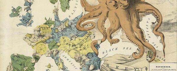 Serio-comic war map for 1877 - Sputnik International