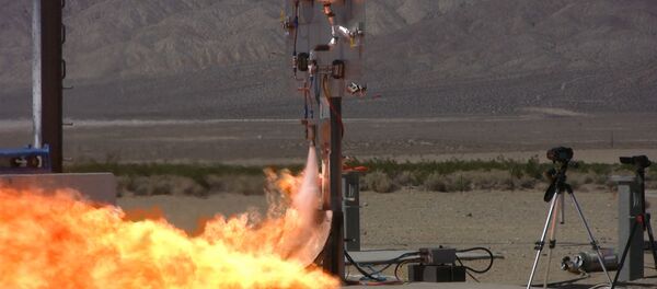 3D-printed engine rocket test-fire. 3D-printed engine rocket test-fire. - Sputnik International