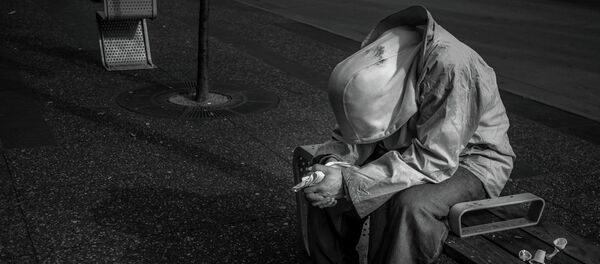A homeless man in Canada A homeless man in Canada - Sputnik International